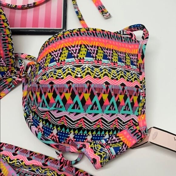 NEW VICTORIA SECRET SWIMSUIT SET top 34B/S - Picture 2 of 8